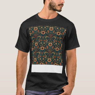 Camiseta Boho Seamless Pattern Bohemian Hippie Gypsy Flower