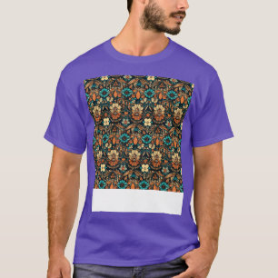Camiseta Boho Seamless Pattern Bohemian Hippie Gypsy Flower