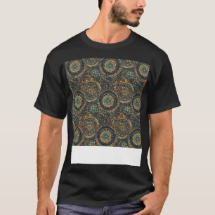 Camiseta Boho Seamless Pattern Bohemian Hippie Gypsy Flower