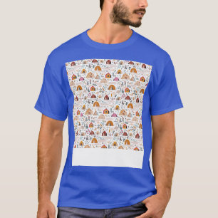 Camiseta Boho Seamless Pattern Bohemian Hippie Gypsy Flower