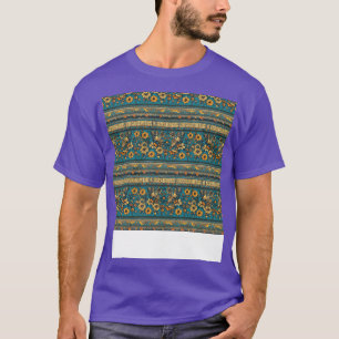 Camiseta Boho Seamless Pattern Bohemian Hippie Gypsy Flower