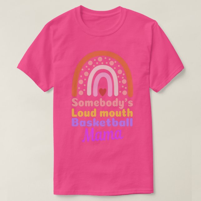 Camiseta Boho Some bodys Loudmouth Basball Mães D (Frente do Design)
