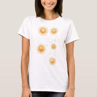 Camiseta Boho Sun Presente para Mulheres Verão