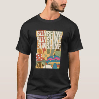 Camiseta Boho Sunshine Mushroom Plant Flower Garden Foragin