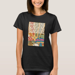 Camiseta Boho Sunshine Mushroom Plant Flower Garden Foragin