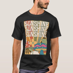 Camiseta Boho Sunshine Mushroom Plant Flower Garden Foragin