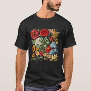 Camiseta Boho Wildflower Graphic Cottagecore Plant Vintage