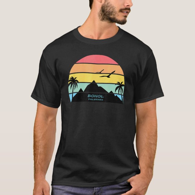 Camiseta Bohol Filipinas Beach Viagem Palms Island El Nid (Frente)