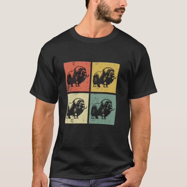 Camiseta Boi Almiscarado Retro - Boi Almiscarado (Frente)