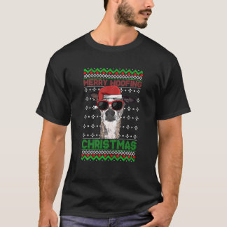 Camiseta Boi Cachorro Feliz Engraçada Natal