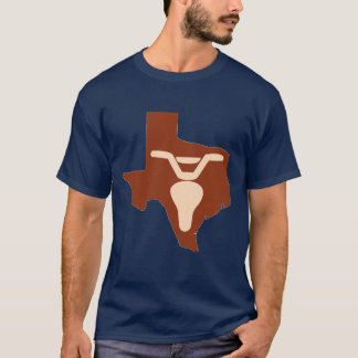 Camiseta Boi da bicicleta e silhueta de Texas