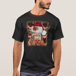 Camiseta Boi Longhorn Natal fofo Natal Western Ligado