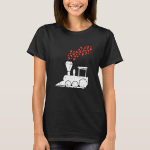 Camiseta Boias-de-ferro com Dia de os namorados de Comboio