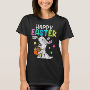 Camiseta Boias de Páscoa Coelhinho T Rex Dinossauro