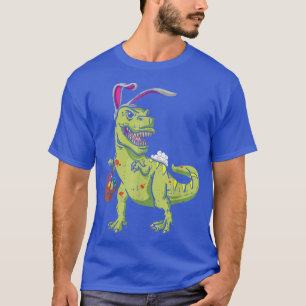 Camiseta Boias de Páscoa de Bunny Dinosaur