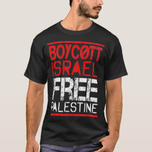 Camiseta Boicote a Conscientização da Guerra em Israel Pale