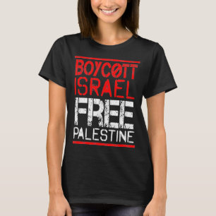 Camiseta Boicote a conscientização da guerra em Israel Pale