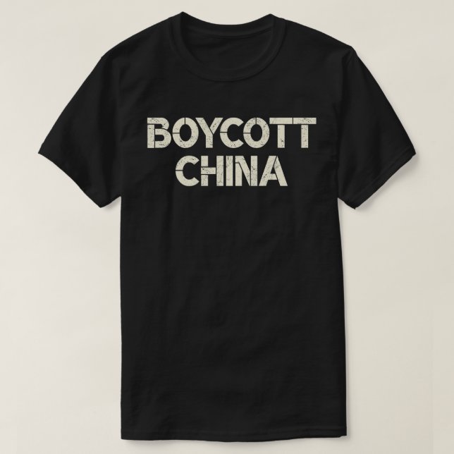 Camiseta Boicote China (Frente do Design)