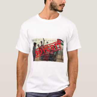 Camiseta Boicote produtos israelenses - Fique com a Palesti