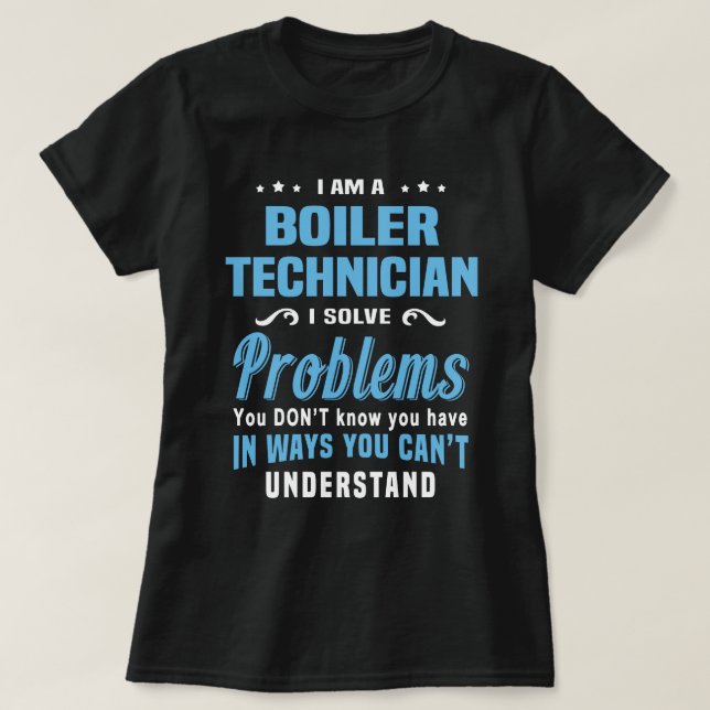Camiseta Boiler Technician (Frente do Design)
