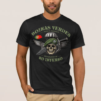 Camiseta Boina Verde Paraquedista Português