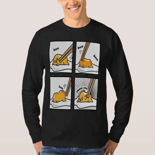 Camiseta Boink Egg Yolk Please Stop Cute Lazy Sleepy Egg Fo (Frente)