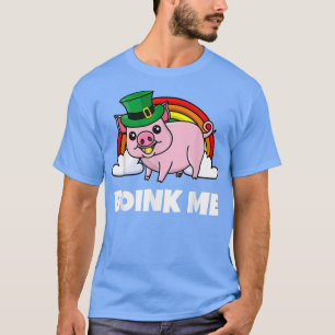 Camiseta Boink Me Shirt - Funny Pig Pinch Me Lucky Green St
