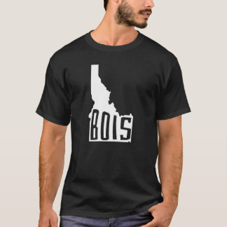 Camiseta Bois, Contorno do Estado de Idaho - Viagem america