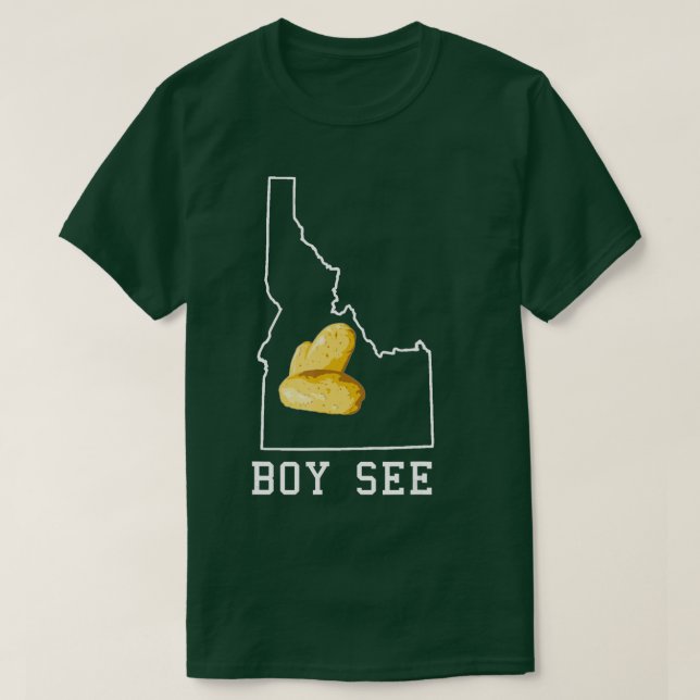 Camiseta Boise Idaho Map Idaho Potato State Boy See Idaho (Frente do Design)