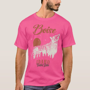 Camiseta Boise Mounains Idaho Forest Wolf