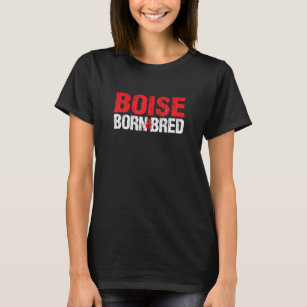 Camiseta Boise Nascer E Bred Idaho Hometown Estado B
