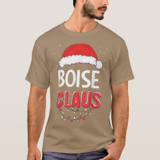 Camiseta Boise Santa Claus, Figurino de Natal T-Shi