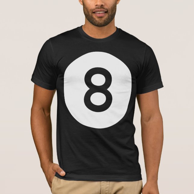 Camiseta Bola 8 bolas/oito - limpe (Frente)