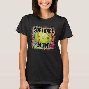 Camiseta Bola Amarela Mãezinha Tie Dye Leopard Impressão Am
