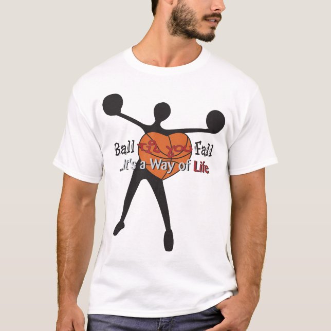 Camiseta Bola 'até que você T da queda (Frente)