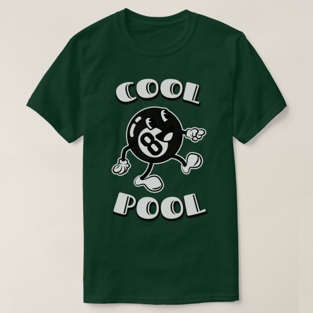 Camiseta Bola Billiard da Piscina legal (Frente do Design)