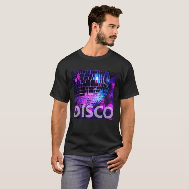 Camiseta Bola brilhante do disco (Frente Completa)