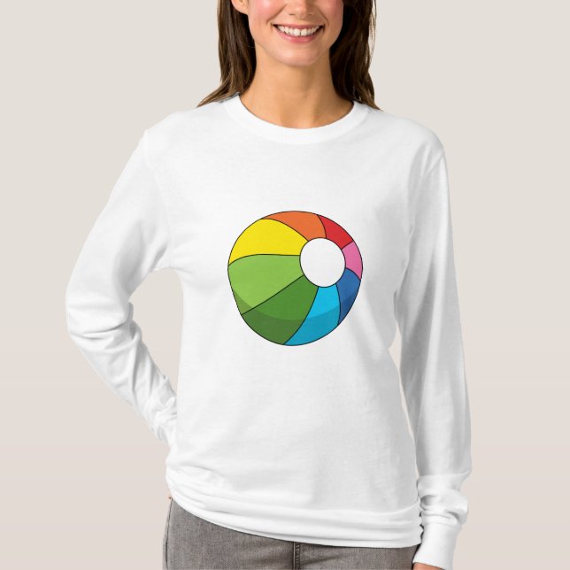Camiseta Bola Colorida de Praia (Frente)
