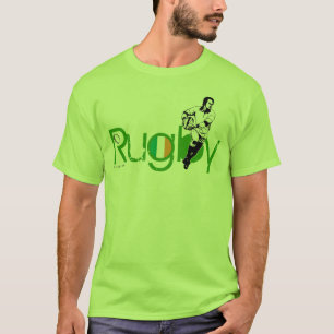 Camiseta Bola da passagem do t-shirt dos fãs do rugby de