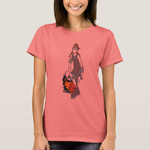 Camiseta Bola das meninas demasiado