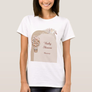 Camiseta Bola de Ar Boho Elefante Mamãe Para Ser