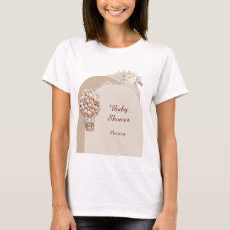 Camiseta Bola de Ar Boho Elefante Mamãe Para Ser