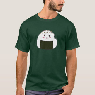 Camiseta Bola de arroz de Kawaii "Onigiri" com Bitemark