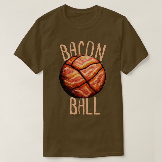 Camiseta Bola de Bacon - Basquete Funcional (Frente do Design)