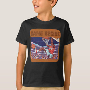 Camiseta bola de basquete começa T-Shirt