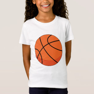 Camiseta Bola de Basquete de Cartoon