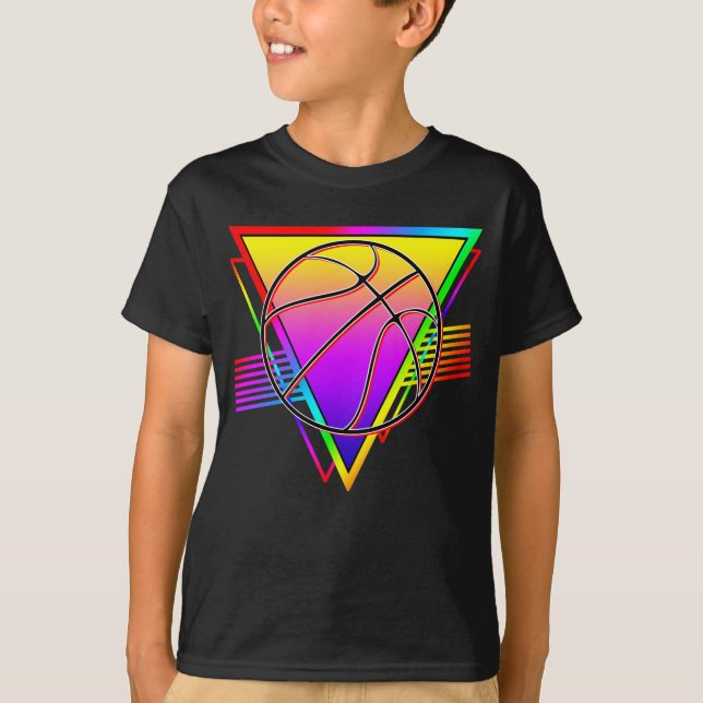 Camiseta Bola de Basquete Moderna Retroativa (Frente)
