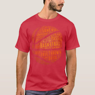 Camiseta Bola de basquete para crianças Presente para rapaz