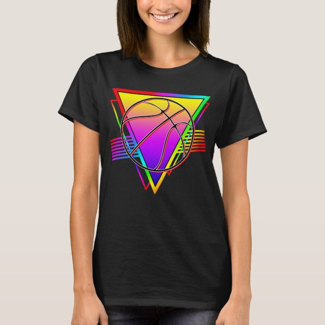 Camiseta Bola de Basquete Retro Moderna (Frente)