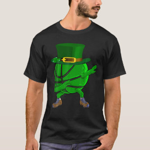 Camiseta Bola De Basquete Shamrock Engraçada Rua Irlandesa